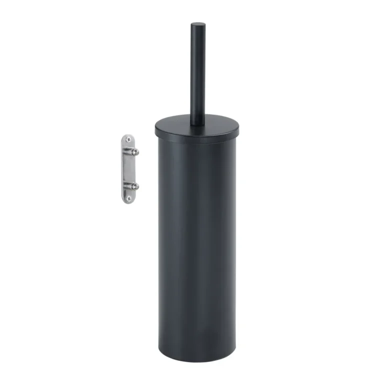 GEDY Scopino WC Flip Nero Matt H 37,7 x L 9,1 x P 10 cm